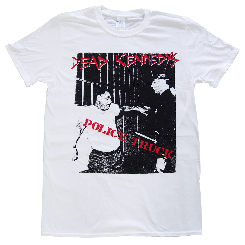 デッド ケネディーズ・DEAD KENNEDYS・POLICE TRUCK・ホワイト・Tシャツ オフィシャル バンドTシャツ ロックTシャツ