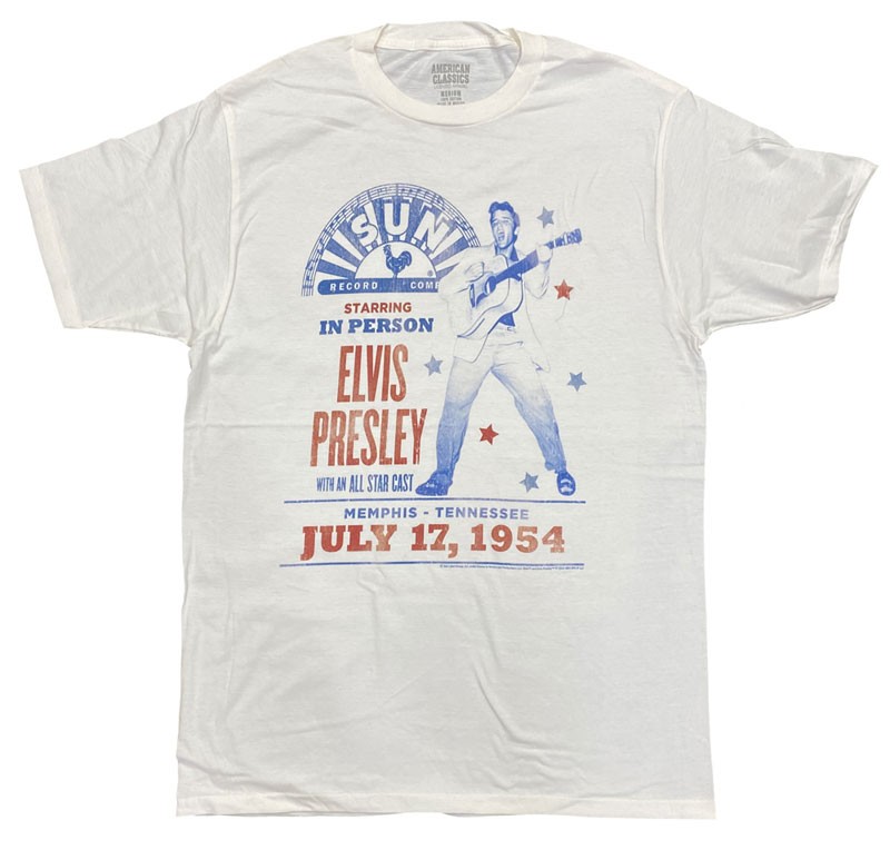 ELVIS PRESLEY・エルヴィス・プレスリー・SUN RECORDS・サンレコード・CONCERT POSTER・Tシャツ・ロックTシャツ・オフィシャル・バンドTシャツ