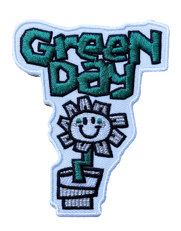 Rakuten - グリーンディ・GREEN DAY・FLOWER POT・刺繍パッチ・ワッペン・パッチ・オフィシャルパッチ