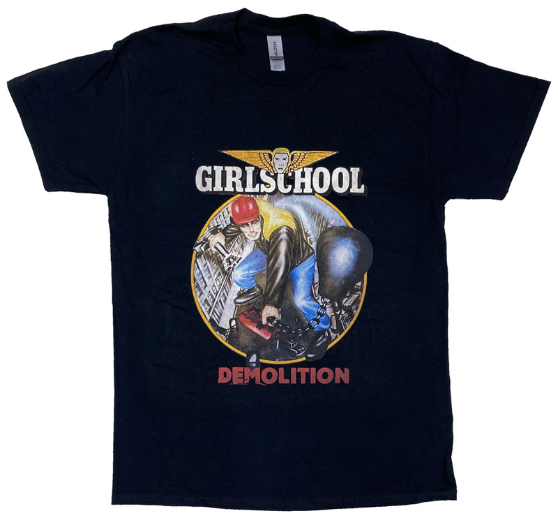 GIRLSCHOOL・ガールスクール・DEMOLITION・Tシャツ・ロックTシャツ・オフィシャルバンドTシャツ