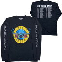 ガンズ アンド ロゼース・GUNS N ROSES・HOLLYWOOD TOUR・長袖・ロングスリーブ・長袖Tシャツ・リサイクル素材・エコボディ・ロックTシャツ・オフィシャル バンドTシャツ