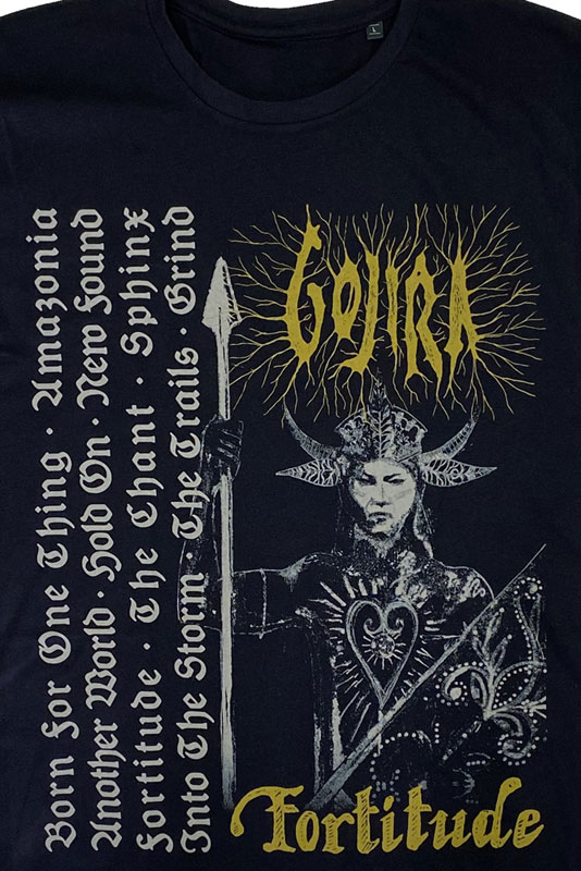 ゴジラ・GOJIRA・FORTITUDE TRACKLIST・Tシャツ・メタルTシャツ・バンドTシャツ・オフィシャルTシャツ