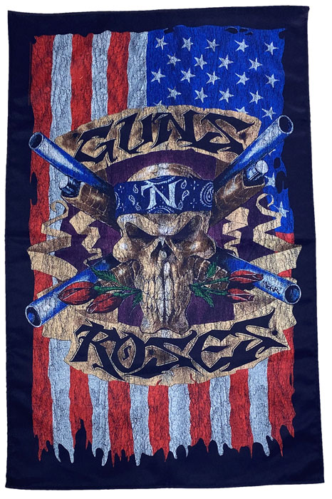 ガンズ アンド ロゼース・GUNS N ROSES・FLAG・布ポスター・オフィシャル ポスターフラッグ 厚手