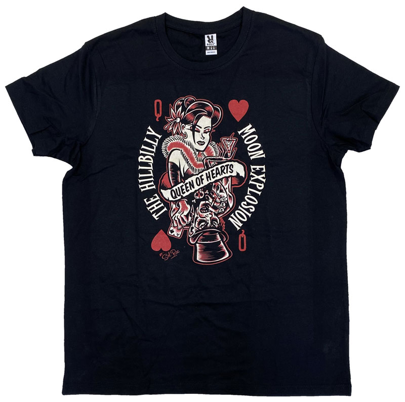 HILLBILLY MOON EXPLOSION・ヒルビリー・ムーン・エクスプロージョン・QUEEN OF HEARTS・Tシャツ・ロカビリーTシャツ・オフィシャル ロックTシャツ 1