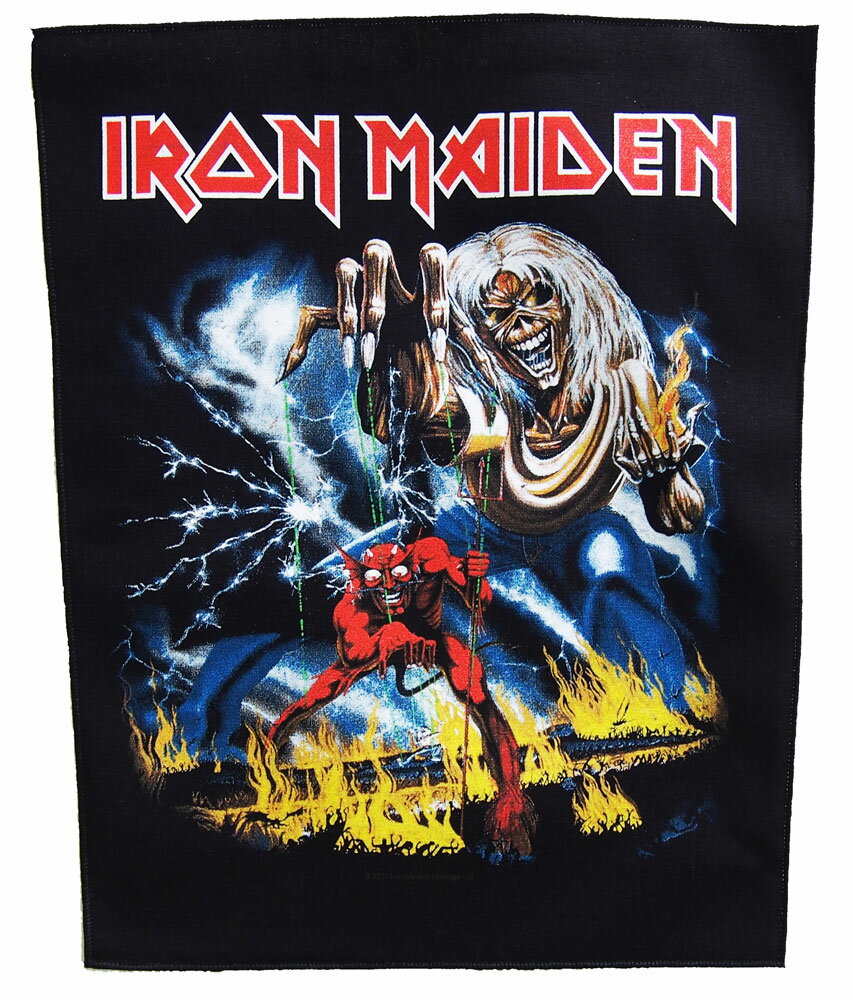 ᥤǥ Хåѥå IRON MAIDENNUMBER OF THE BEAST BACK PATCH ե 緿ѥ...