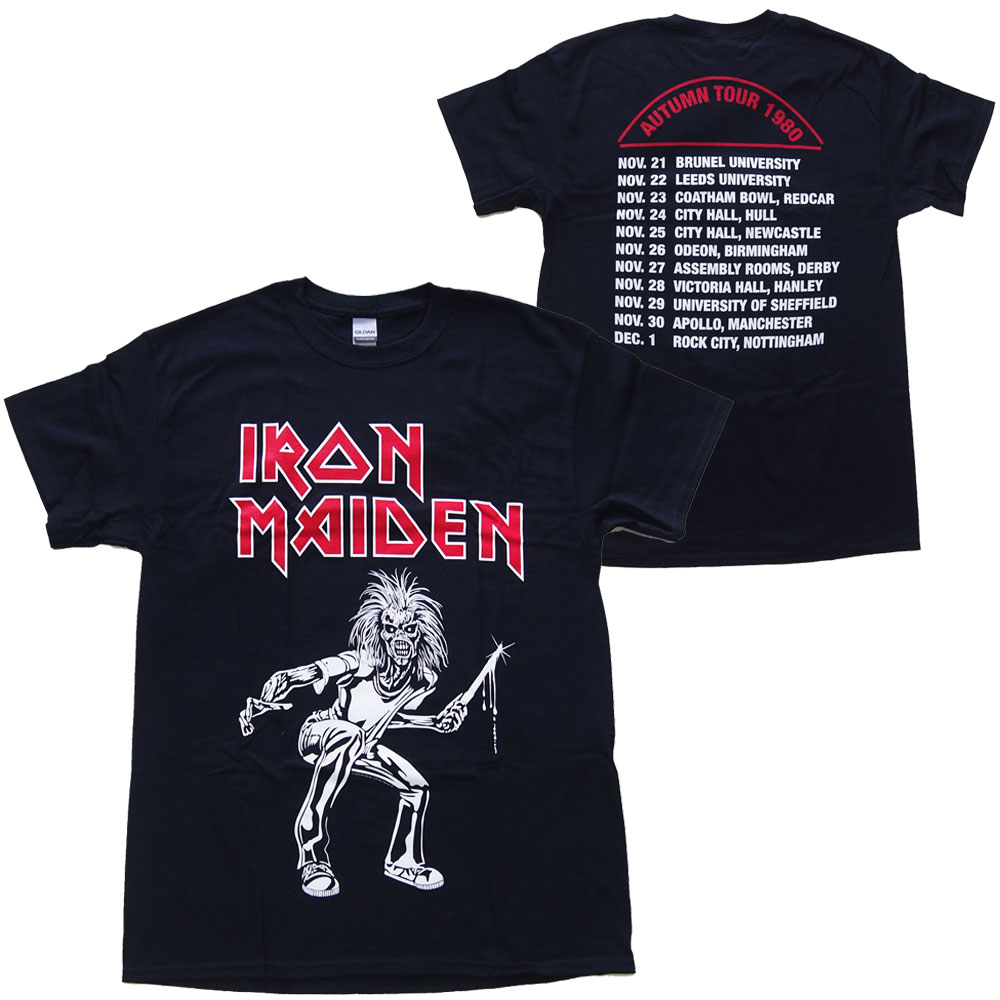 アイアン メイデン・IRON MAIDEN・AUTUMN TOUR 1980・Tシャツ・メタルTシャツ・オフィシャル バンドTシャツ