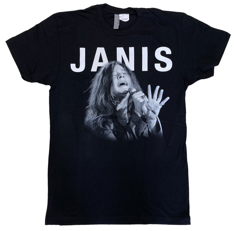 ジャニス ジョプリン・JANIS JOPLIN・SINGING・Tシャツ・オフィシャルロックTシャツ