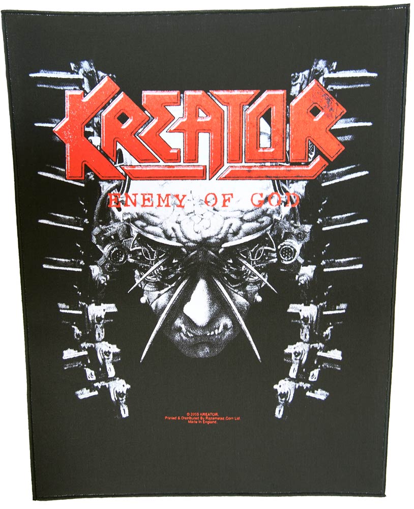 KREATOR ENEMY OF GOD バックパッチパッチ クリーター オフィシャル