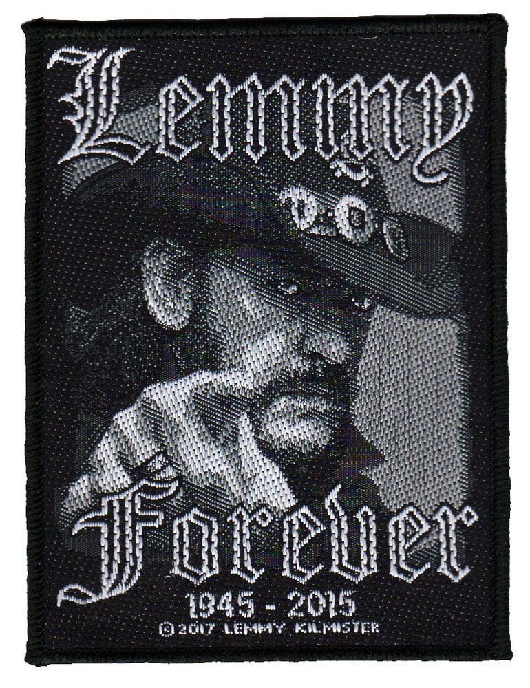 LEMMY・レミー・MOTORHEAD・FOREVER 刺繍パッチ ワッペン オフィシャル 刺繍ワッペン