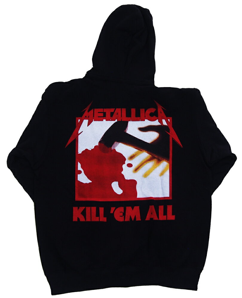 METALLICA メタリカ・KILL 'EM ALL BLACK ジップパーカー オフィシャルバンドパーカー