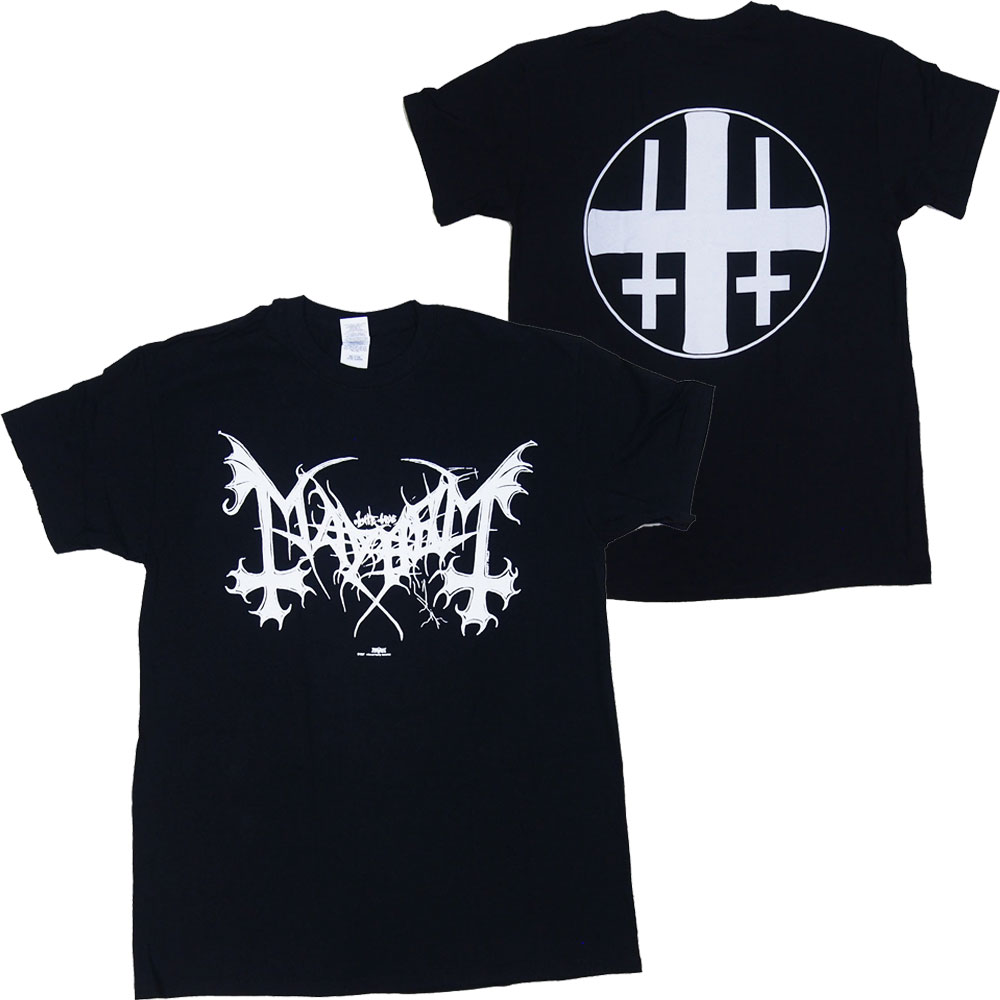 メイヘム・MAYHEM・WHITE LOGO・Tシャツ・オフィシャルバンドTシャツ・ロックTシャツ