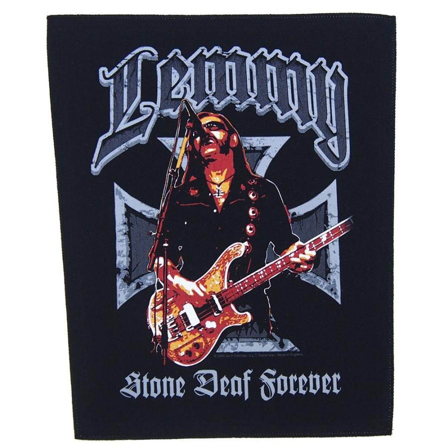 LEMMY・レミー・（モーターヘッド MOTORHEAD）・STONE DEAF FOREVER・バックパッチ・大型ワッペン