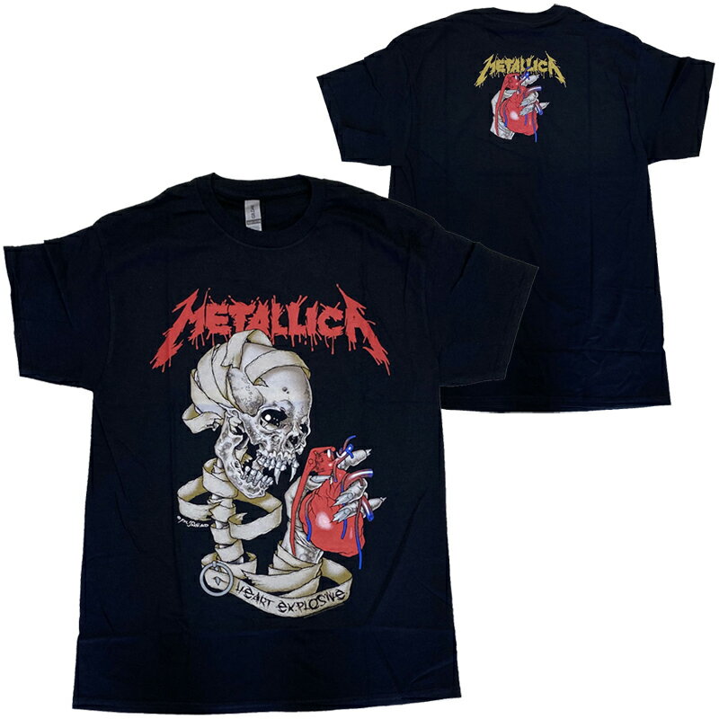 メタリカ・METALLICA・HEART EXPLOSIVE・Tシャツ・ロックTシャツ・オフィシャル・バンドTシャツ