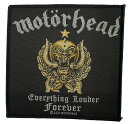 モーターヘッド・MOTORHEAD・EVERYTHING LOUDER FOREVER・刺繍パッチ・ワッペン・オフィシャル 刺繍ワッペン