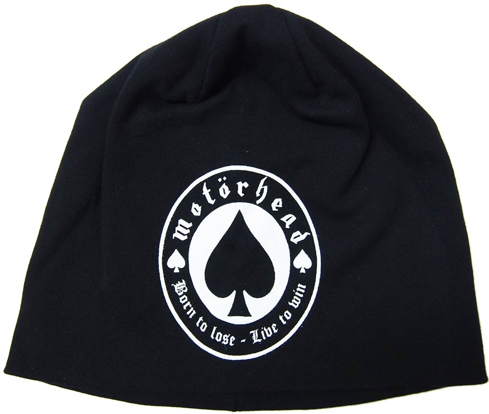 モーターヘッド・MOTORHEAD・BORN TO LOSE・PRINTED・JERSEY BEANIE・オフィシャル ビーニー
