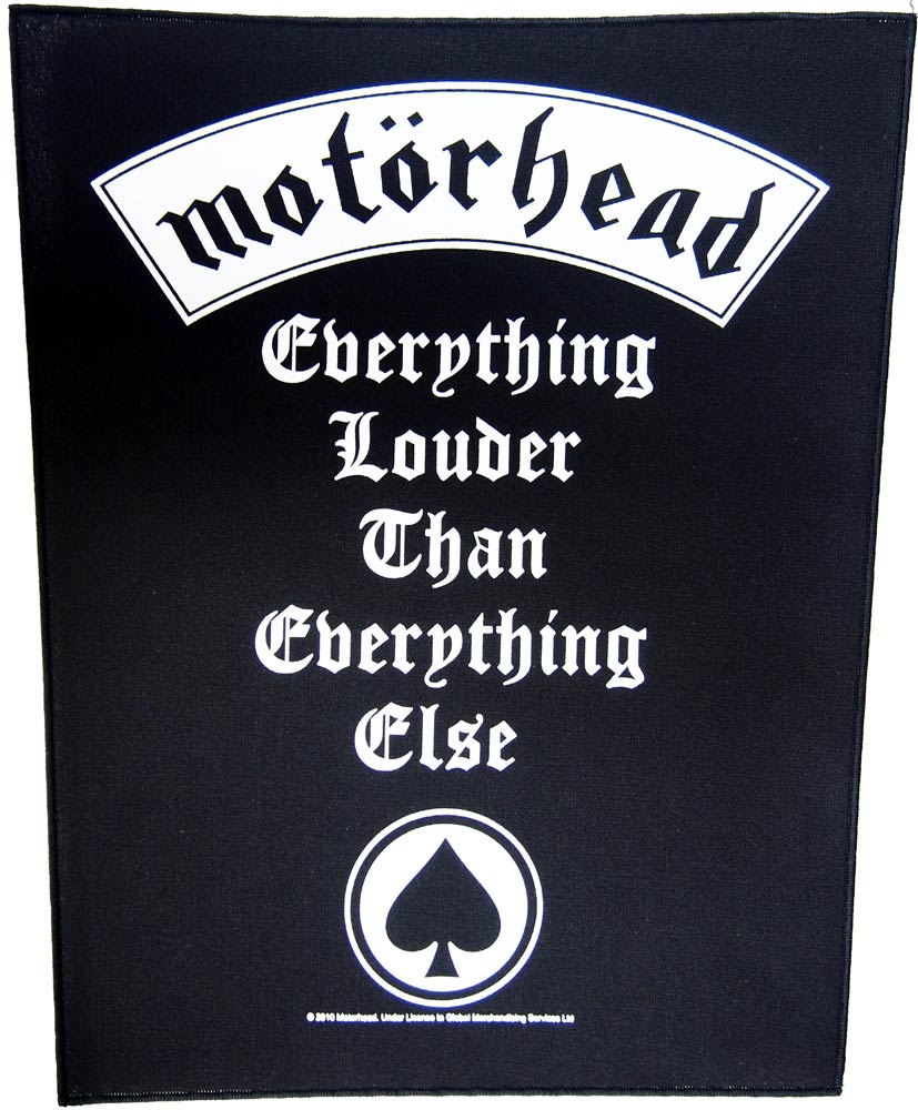 モーターヘッド・MOTORHEAD・EVERYTHING LOUDER・バックパッチ・ワッペン・パッチ・オフィシャル