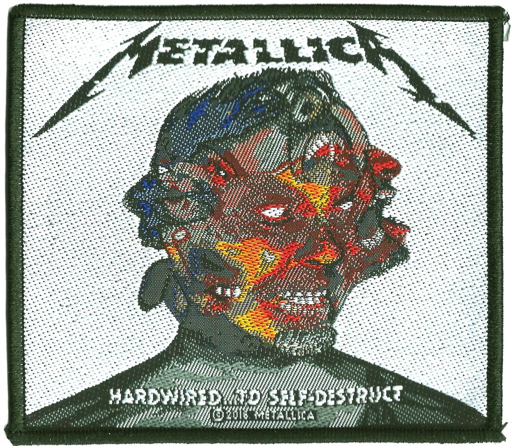 METALLICA メタリカ HARDWIRED PATCH 糊なし 刺繍ワッペン オフィシャル パッチ