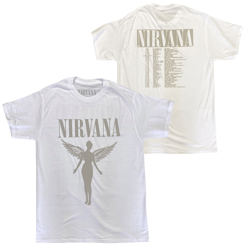 Rakuten - ニルヴァーナ・NIRVANA・IN UTERO TOUR・UK版・Tシャツ・ロックTシャツ・オフィシャル バンドTシャツ
