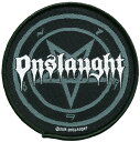 ONSLAUGHT オンスロート PENTAGRAM PATCH 糊なし刺繍ワッペン オフィシャル パッチ