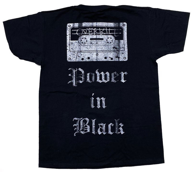 オーヴァーキル・OVERKILL・POWER IN BLACK・EU版・Tシャツ・メタルTシャツ・オフィシャルTシャツ