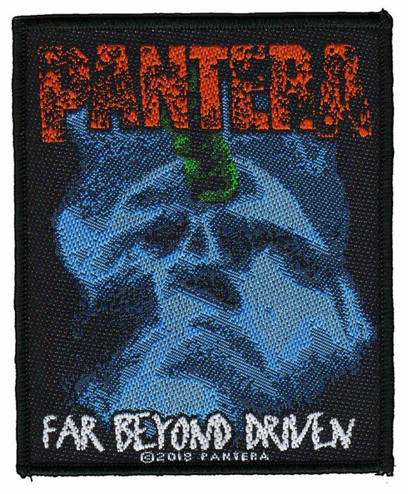 パンテラ PANTERA FAR BEYOND DRIVEN 糊無し 刺繍ワッペン パッチ オフィシャル パッチ