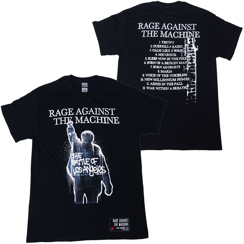 RAGE AGAINST THE MACHINE レイジ アゲインスト ザ マシーン BOLA ALBUM COVER TRACKS Tシャツ ロックTシャツ