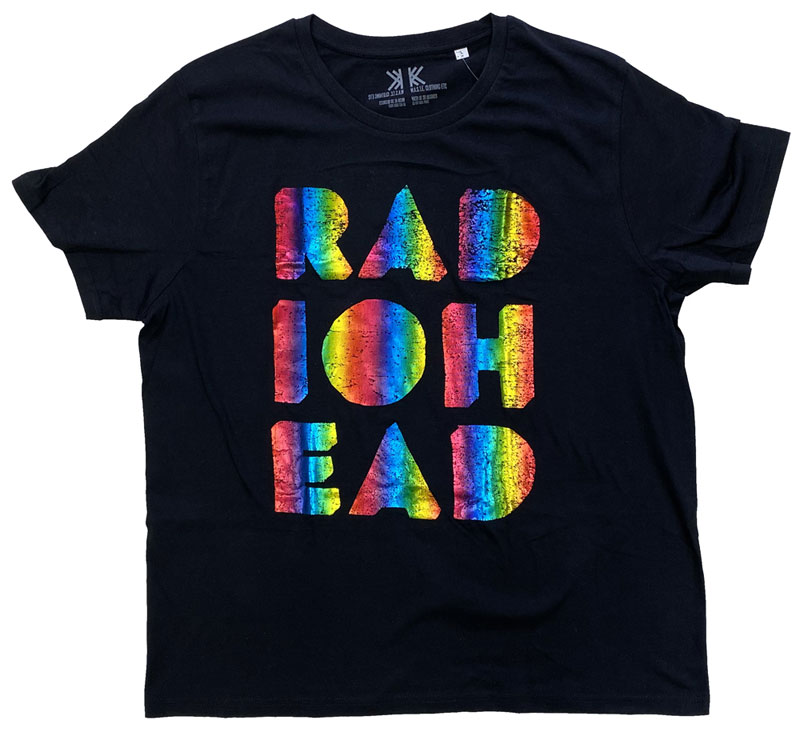 RADIOHEAD・レディオヘッド・RAINBOW CUT OUT・UK版・Tシャツ・ロックTシャツ・オフィシャルTシャツ