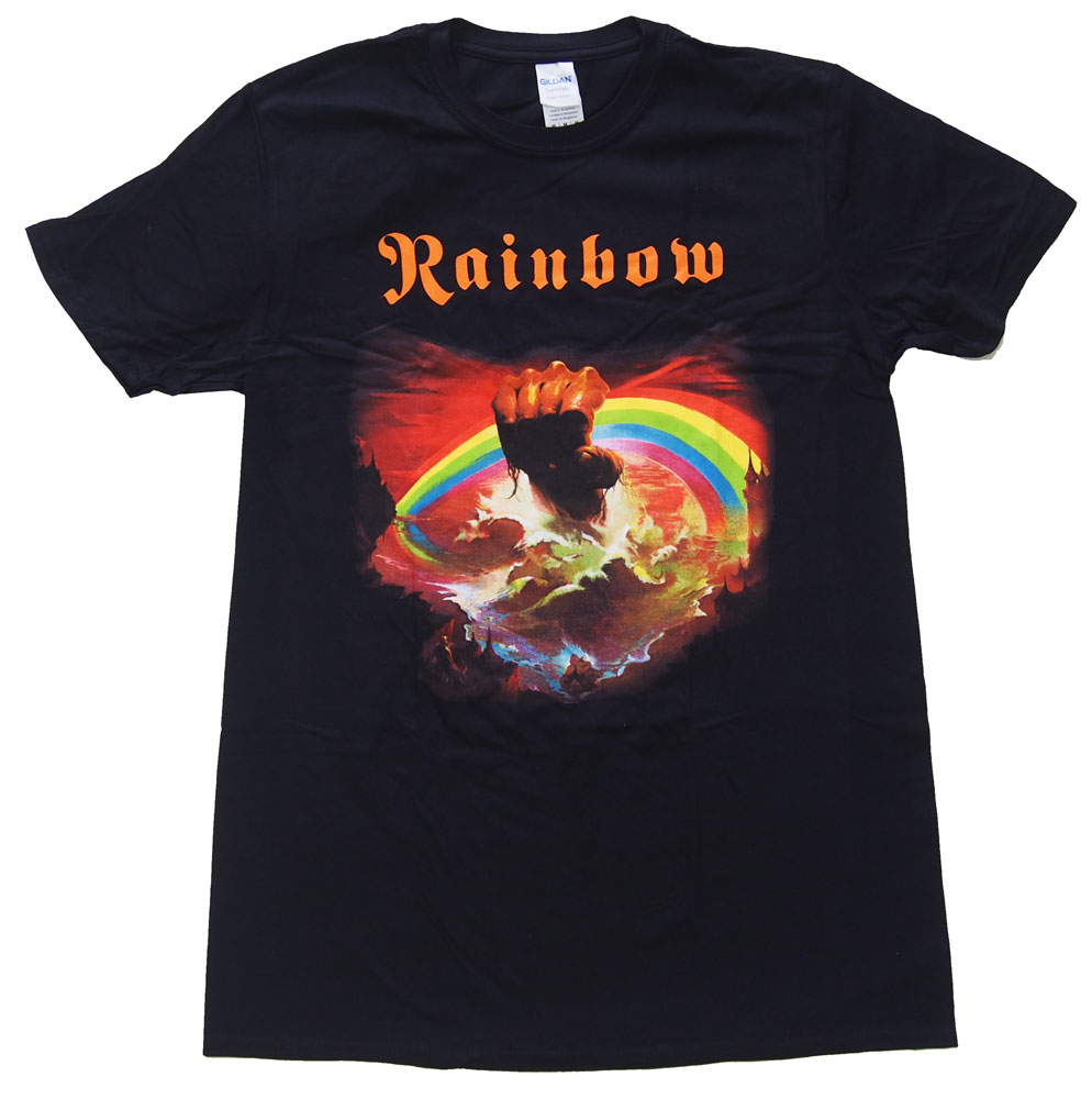 RAINBOW レインボー RISING Tシャツ ロックTシャツ バンドTシャツ オフィシャルバンドTシャツ