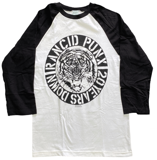 RANCID・ランシド・20 YEARS DOWN・Sサイズ・ラグラン・7分袖・Tシャツ・ 在庫のみ・オフィシャルロックTシャツ RANCID・ランシド・20 YEARS DOWN・Sサイズ・ラグラン・7分袖・Tシャツ・ 在庫のみ・オフィシャルロックTシャツ
