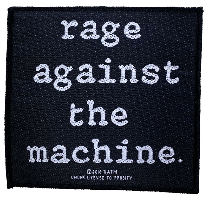 RAGE AGAINST THE MACHINE・レイジ アゲインスト ザ マシーン・LOGO・糊無し 刺繍ワッペン・パッチ・オフィシャル パッチ