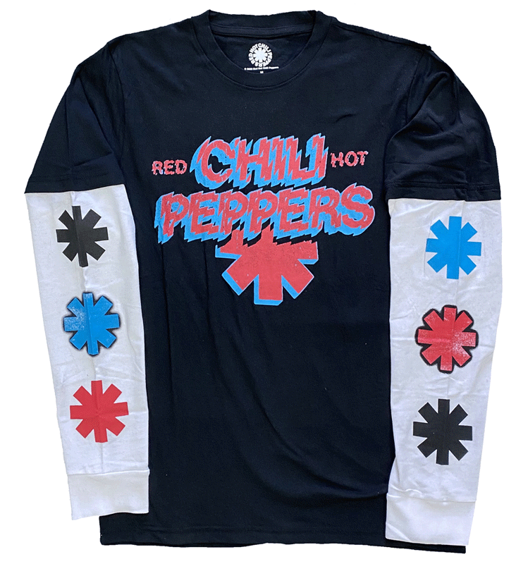 Rakuten - RED HOT CHILI PEPPERS・ レッドホッドチリペッパーズ・ SHOCK LOGO・ロングスリーブ・長袖・長袖Tシャツ・バンドTシャツ・オフィシャルロックTシャツ
