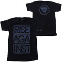 RISE AGAINST ライズアゲインスト STACKED STENCIL GHOST NOTES Tシャツ ロックTシャツ オフィシャル バンドTシャツ