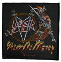 SLAYER・スレイヤー・SHOW NO MERCY・刺繍ワッペン・パッチ 糊なし縫い付けタイプ サイズ：約縦10cm x 横9.9cm ご注意：実物と色等が多少異なる場合があります。 他サイト及び、店頭販売の為、売り切れる場合があります。予めご了承下さい。 ■SLAYERページ ■THRASH METALページ ■パッチページTシャツ、スウェット、アウター、帽子、ポスター、パッチ、アーティスト公認グッズ、ブランド正規品の通信販売