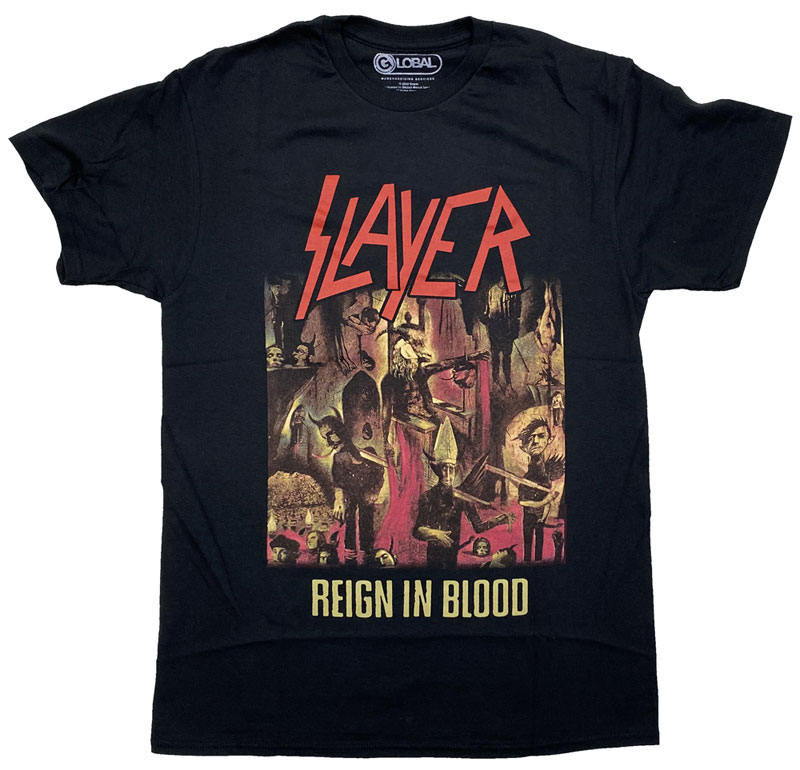 スレイヤー SLAYER REIGN IN BLOOD U.S.A.版 Tシャツ オフィシャルバンドTシャツ ロックTシャツ