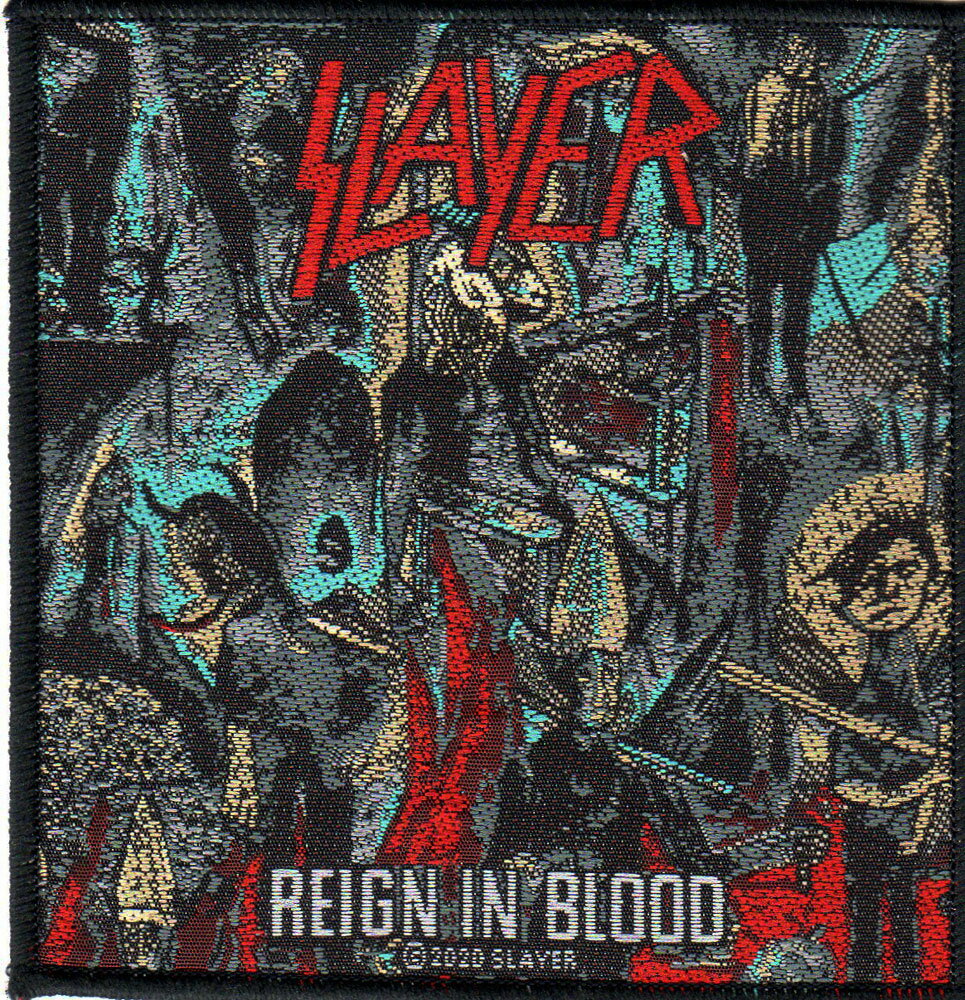 SLAYER スレイヤー REIGN IN BLOOD 糊なし 刺繍ワッペン パッチ オフィシャル商品