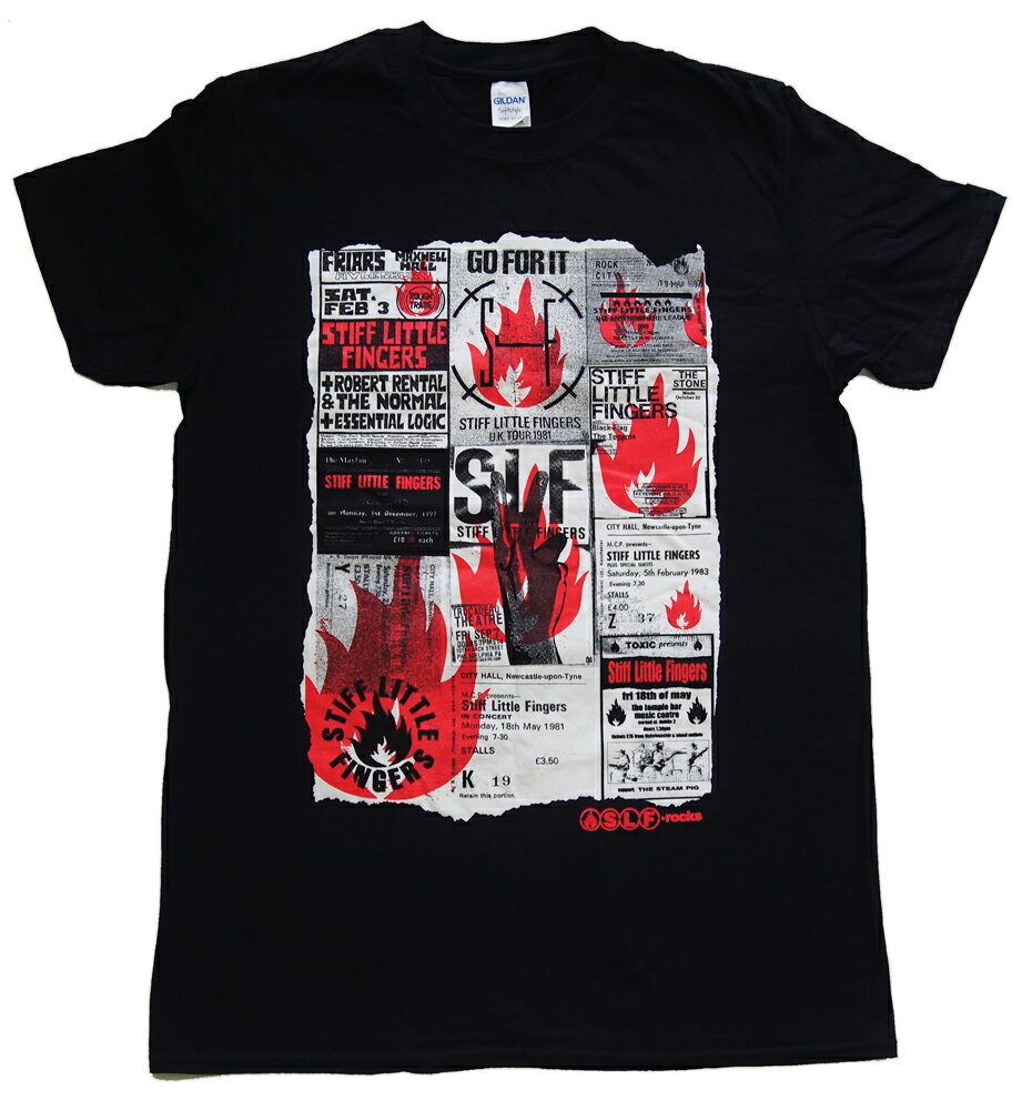 STIFF LITTLE FINGERS スティッフ リトル フィンガーズ FLYER Tシャツ パンクTシャツ オフィシャル ロックTシャツ