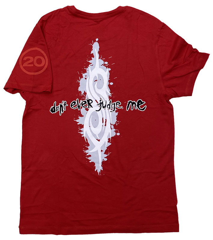 SLIPKNOT・スリップノット・20TH ANNIVERSARY DON'T EVER JUDGE ME・Tシャツ・バンドTシャツ・オフィシャルロックTシャツ