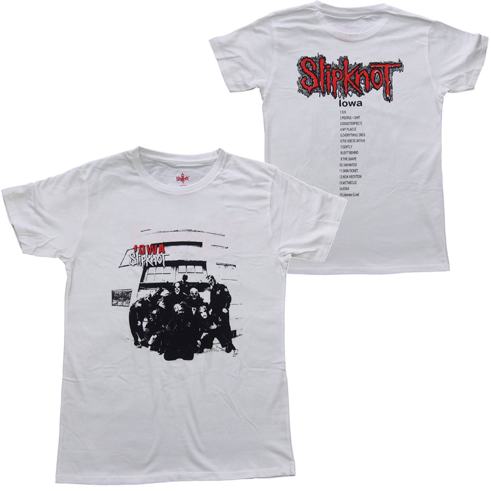 SLIPKNOT・スリップノット・IOWA TRACKLIST・Tシャツ・ バンドTシャツ・オフィシャルロックTシャツ