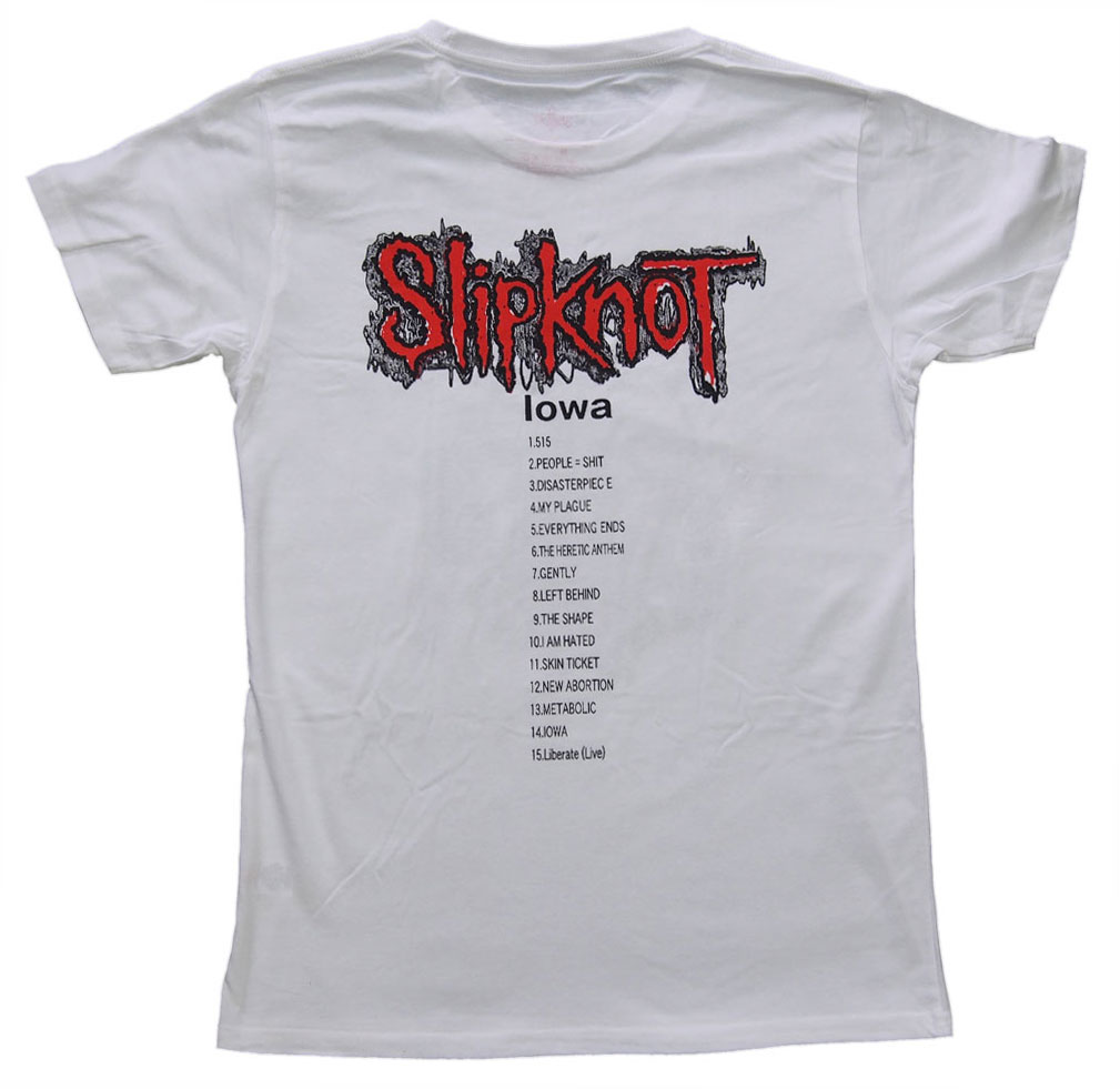 SLIPKNOT・スリップノット・IOWA TRACKLIST・Tシャツ・ バンドTシャツ・オフィシャルロックTシャツ