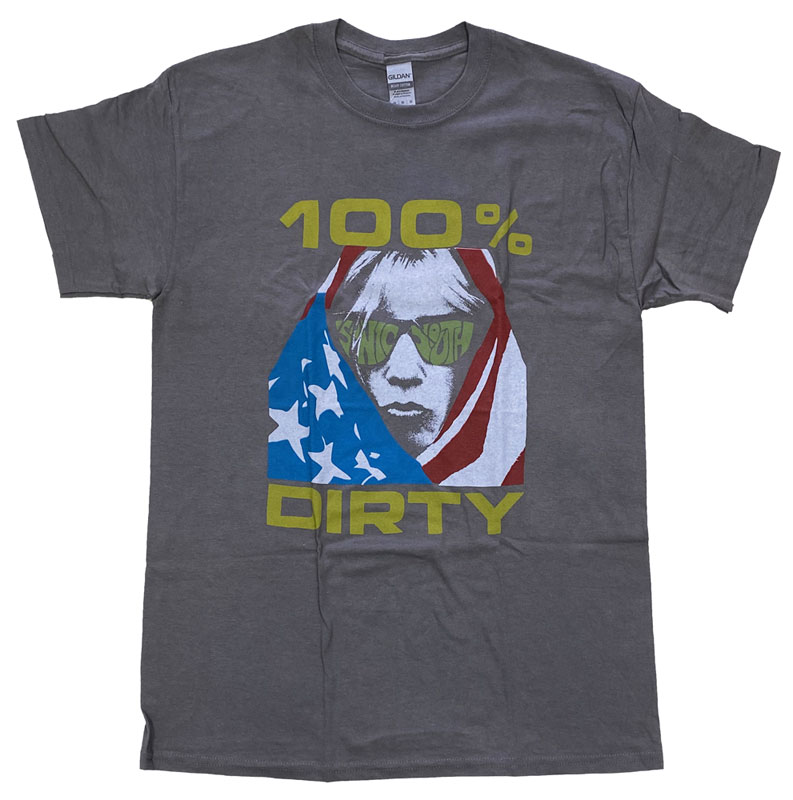 ソニックユース・SONIC YOUTH・100% DIRTY・バンドTシャツ ・オフィシャル ロックTシャツ