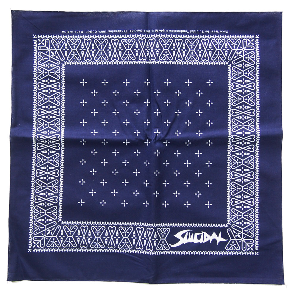 SUICIDAL TENDENCIES・スーサイダルテンデンシーズ・OG BANDANA・ブルー・バンダナ・オフィシャルバンダナ