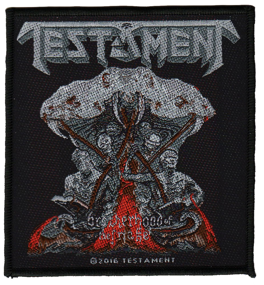 TESTAMENT テスタメント BROTHERHOOD OF THE SNAKE ノリ無しタイプ 刺繍パッチ オフィシャルワッペン