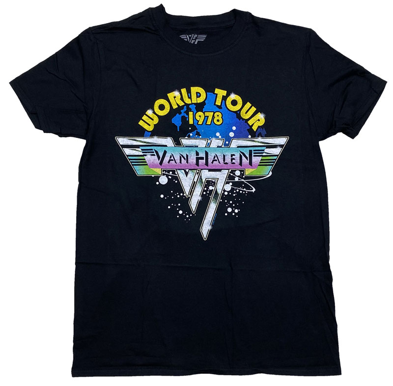 VAN HALEN ヴァンヘイレン WORLD TOUR 78 Tシャツ ロックTシャツ オフィシャルバンドTシャツ