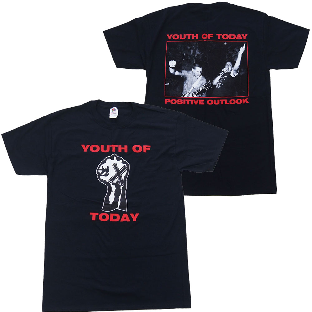 ユース・オブ・トゥディ・YOUTH OF TODAY・POSITIVE OUTLOOK・Tシャツ・オフィシャル バンドTシャツ ロックTシャツ