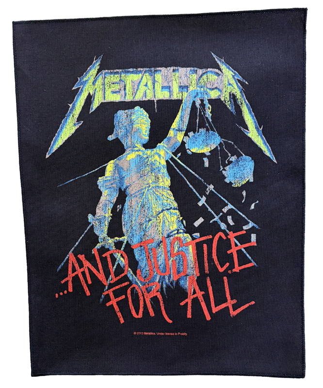 Rakuten - メタリカ・METALLICA・AND JUSTICE FOR ALL・オフィシャル・バックパッチ・ワッペン