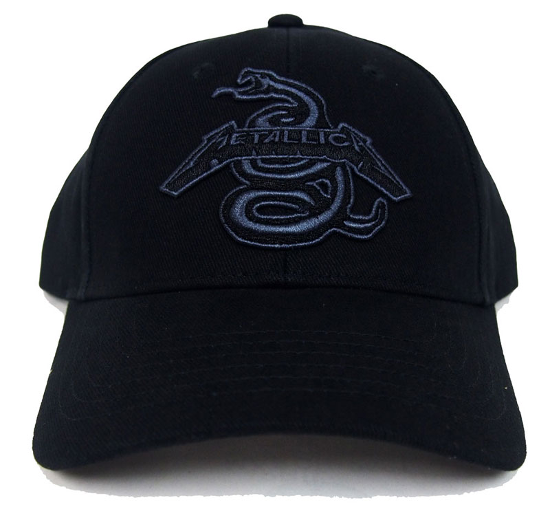 楽天dragtrain／ドラッグトレインMETALLICA・メタリカ・BLACK ALBUM SNAKE・SNAP BACK CAP・オフィシャル スナップバック キャップ