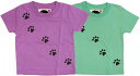 福猫シリーズ ネコの足跡Tシャツ キッズ 子供服 半袖