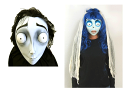 TIM BURTON'S・CORPSE BRIDE・コープス ブライド EMILY MASK・エミリー・VICTOR MASK ヴィクター・2個セット・ラテック...