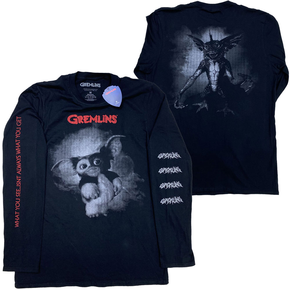 GREMLINS グレムリン GRAPHIC ロングスリーブ 長袖Tシャツ 映画Tシャツ オフィシャルTシャツ