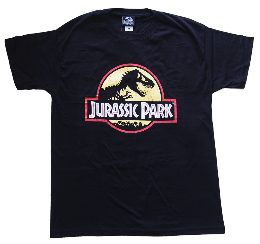 JURASSIC PARK・ジュラシック・パーク・LOGO DISTRESSED・UK版・Tシャツ・映画Tシャツ ・オフィシャルTシャツ・S-XXLサイズ・大きいサイズ